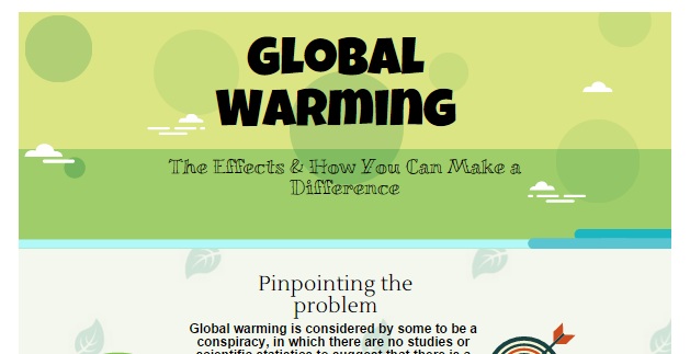 Global Warming: What you can do (infographic)