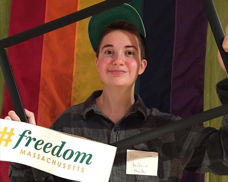 Freshman Eli Gordon embraces his identity as a transgender person.