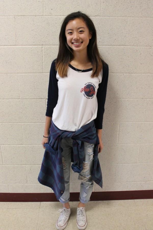 Sophomore Jessica Yin sports signature 90d trends.