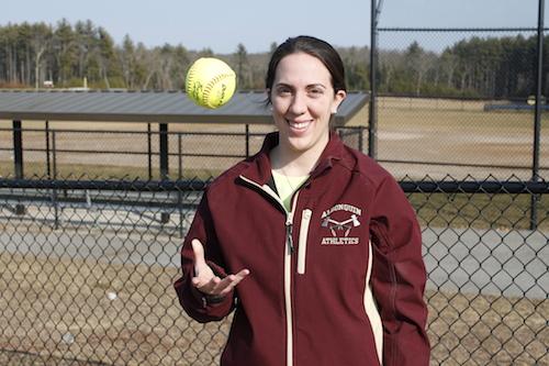 Ready to take the mound as the new varsity softball coach, health and fitness teacher Kristen Morcone looks forward to continuing success from last year and setting goals for the future. 