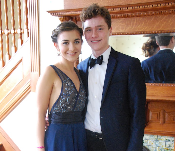 Navy Prom Dress and Date