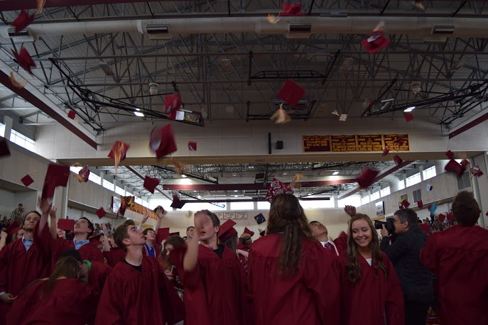 Graduates of the 2016 class tossed up their caps to celebrate the end of their high school careers and the beginning of the next chapter on Graduation Day on June 5.
