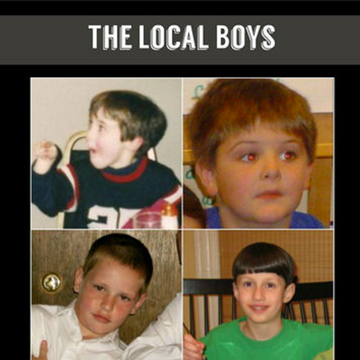 The Local Boys feature band members seniors Dylan Shea, Owen Lyons, Chuck Murray, and Griffin Hill. This is the bands album cover for Waiting for Something, which pictures each member when they were little.
