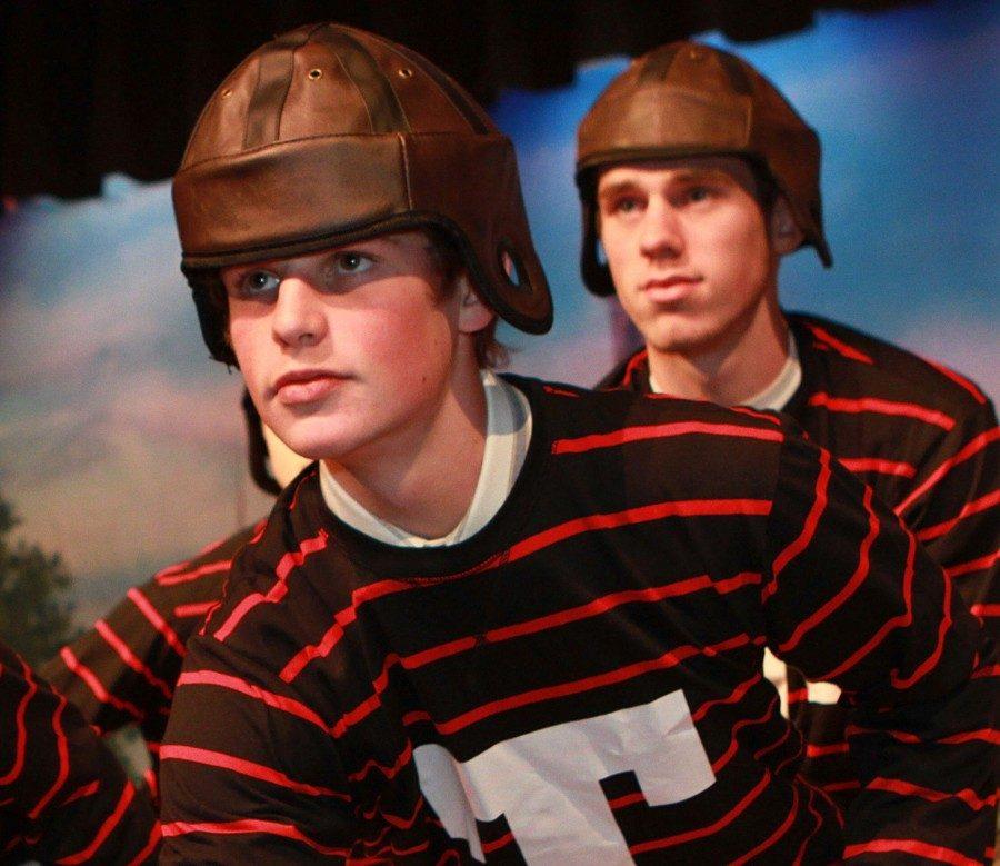 Now seniors, Chuck Murray and Ryan Barry performed in last year's musical, Good News.