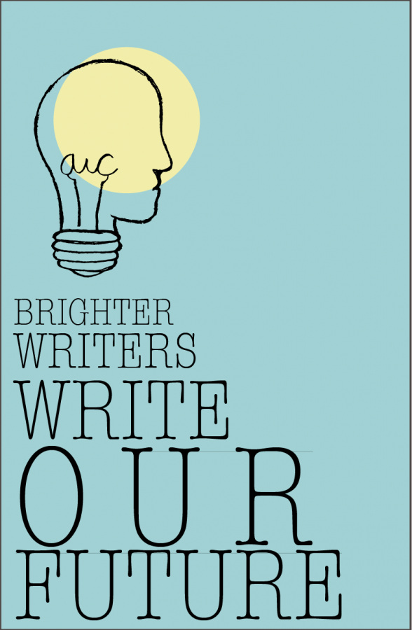 Graphic design student, senior Kacey Kelley designed this poster to promote the new writing center.