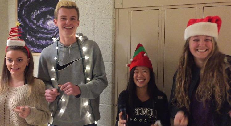 VIDEO: Students, faculty share holiday spirit