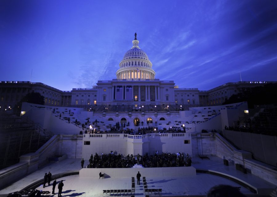 The Presidential Inauguration will be held at the United States capitol in Washington D.C. The oath of office will be administered by the Chief Justice at noon. 