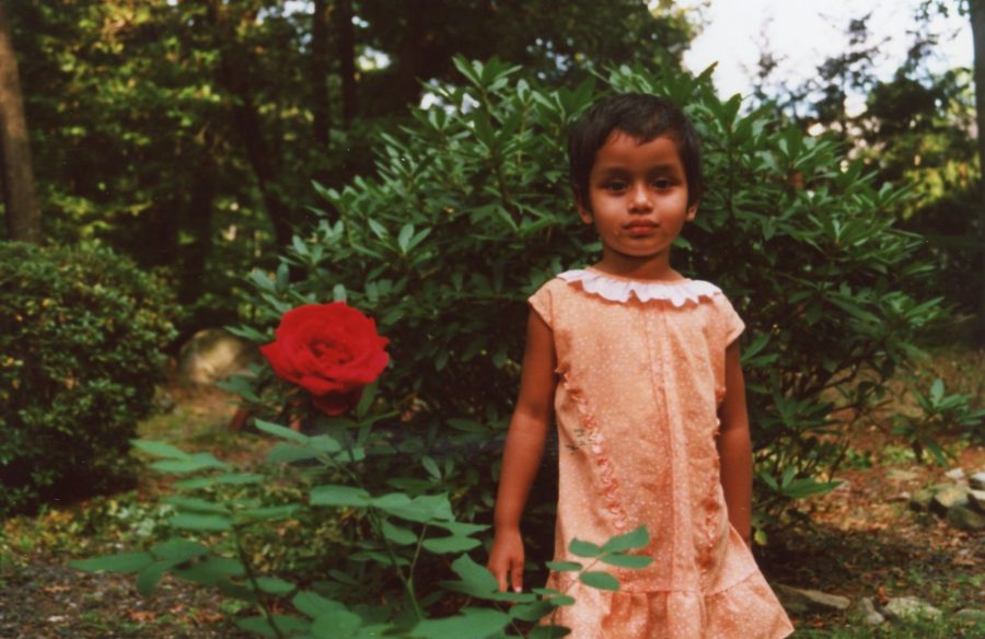 Riya Pujari at age two when she first arrived to the United States. 