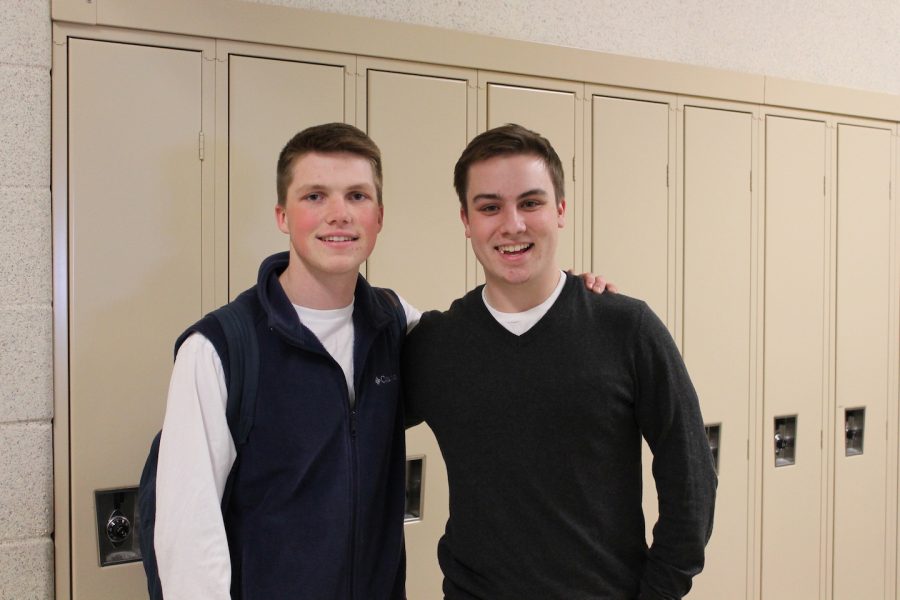 Seniors Kevin OLeary and Kevin Hatton run the Twitter account @THawkTweets.