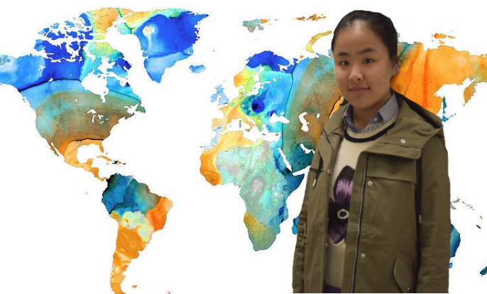 Senior Jessie Liang is a foreign exchange student from China and has attended school across the United States.