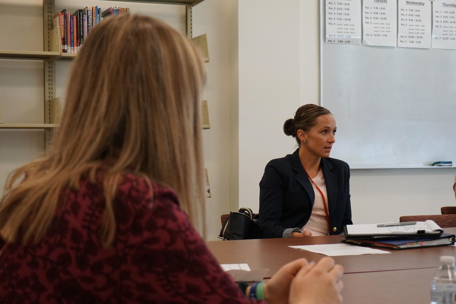 After the meticulous and thorough principal search, Dr. Sara Walsh was officially  announced the new principal of Algonquin.