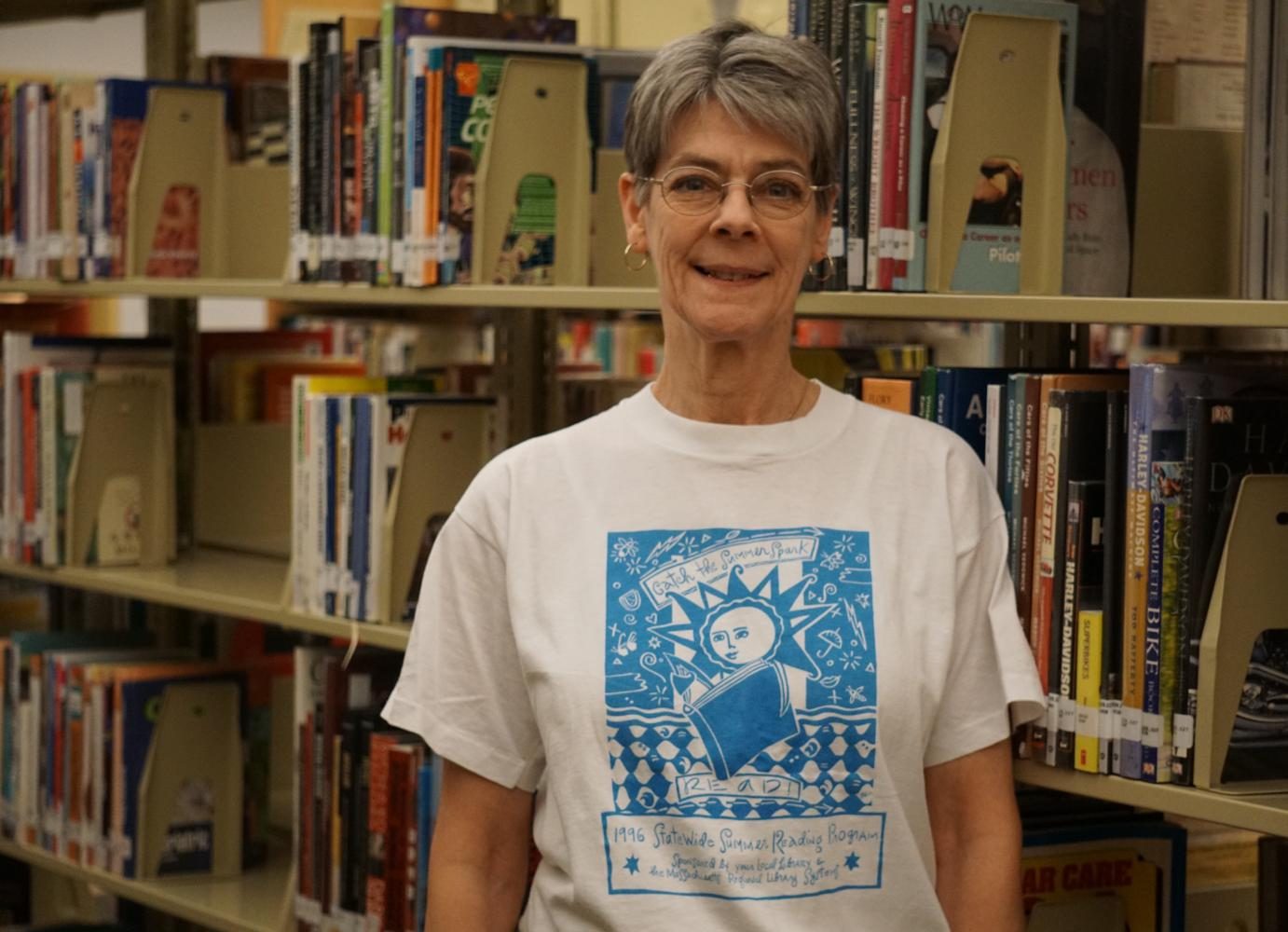 Librarian Michelle Rehill checks out after fifteen years