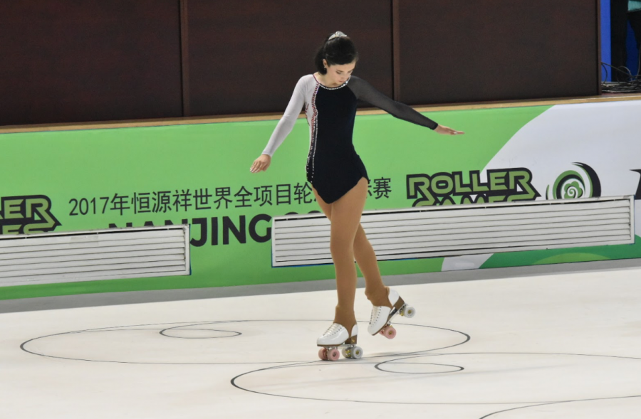 Junior Gabbie Permatteo has skated for years and practiced multiple hours a day to become the junior world champion in the Figures roller skating category.