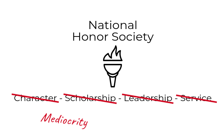 According to Assistant Sports Editor Liza Armstrong, National Honor Society is losing touch of the values it claims to embody.