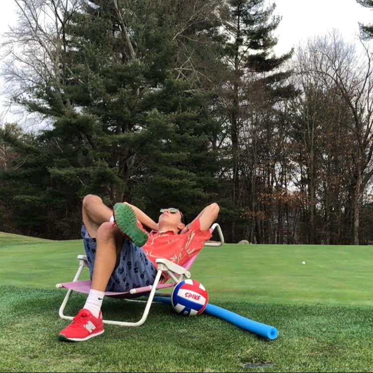 Senior Casey Leonard has been making trick shot videos since November 2017. This photo was taken  at his first trick shot video that landed on ESPN. To see his videos check out @kctrickshotz on Instagram. 