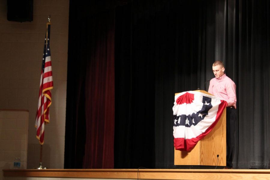 Junior Allan Bramhill organized an assembly on May 25 hoping to raise awareness about what Memorial Day truly means. 