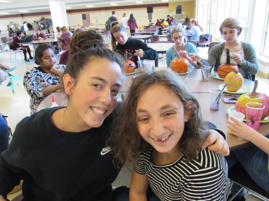 Buddy pairs pick activities to do together every month. They can do whatever they think will be fun with no restrictions from the school or the club.
“I’ve never been a peer buddy; Juliana [Eigen] is my first,” senior Cecelia Arcona [left] said. “I’m most excited to spend time with Juliana and choosing what we get to do each month.”
The planned club events are also exciting things to look forward to.
“I’m excited for all the events that we have,” junior Juliana Eigen [right] said.