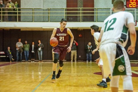 Freshman Alex Karaban had a standout performance during the district semi-finals where he scored 20 points at  Worcester Polytechnic Institute on March 3.   