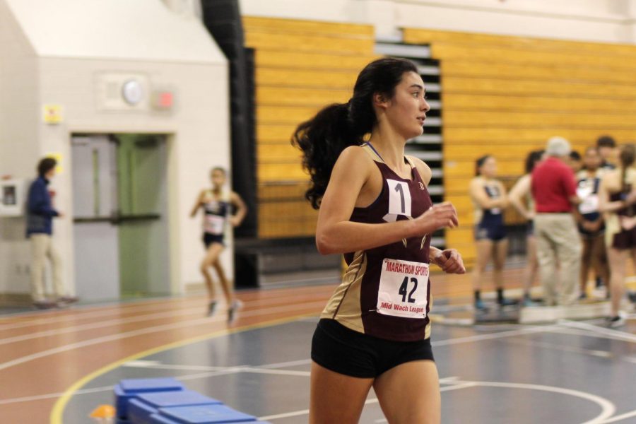 Senior Tess Reyes broke the school record for the two mile with a time of 11:02 at Regionals on March 3 where she finished 7th.