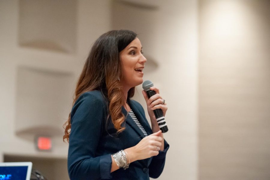 Motivational speaker Cara Filler spoke to freshmen and juniors about how to get out of unsafe situations, offering practical tips to avoid trouble.