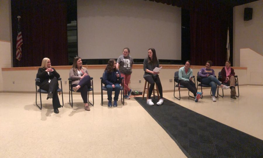 Towards the end of the inclusion assembly on March 14, a panel of students and teachers shared why inclusion was important to them.