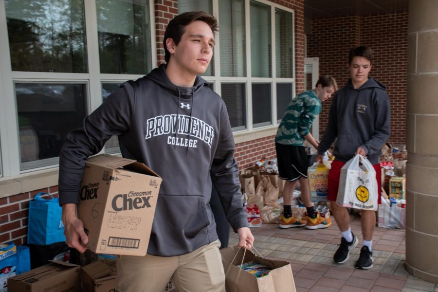 They helped turn an hour long process into 30 minutes,  junior class representative Matt Rawlings said when describing the help that student council was given by other members of the community to collect and move items for the food drive.