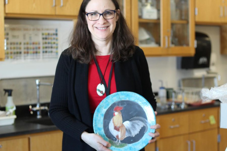 Chemistry teacher Catherine Burchat: ceramics