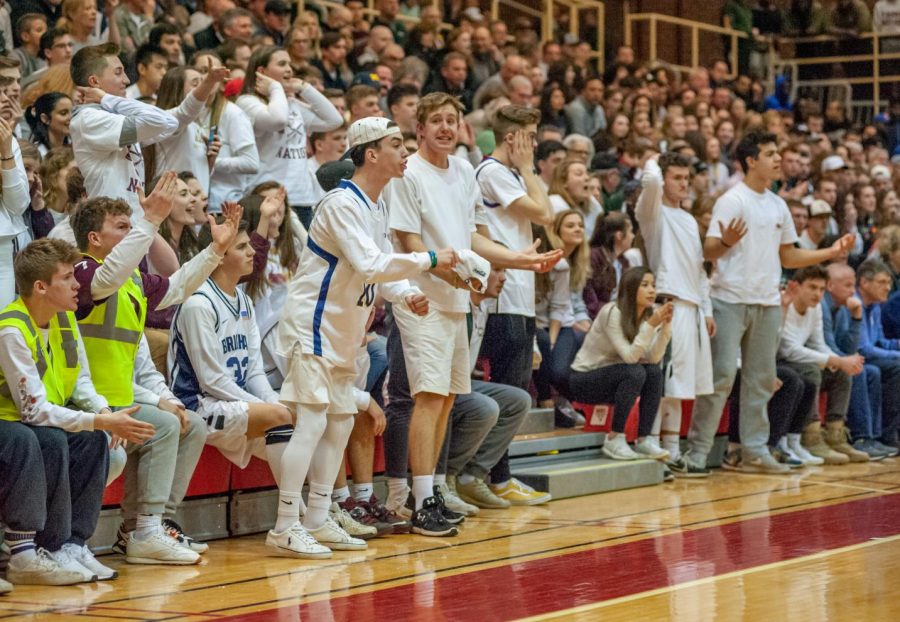 Fans pack the stands for the Central Massachusetts boys basketball semifinal game.  Staff writer Heather Hodgkins writes that support like this should be given to the girls teams as well.  