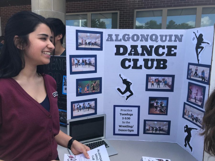 Senior and Dance Club captain and choreographer Sunny Murthy tells students how to get involved with her club. Dance Clubs first meeting is Tuesday, Sept.17 in the wrestling gym.