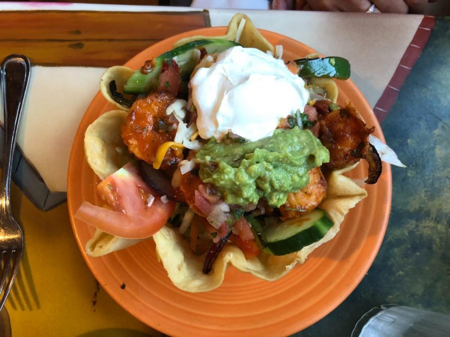 Assistant A&E Editor Amy Sullivan writes that Zarape Restaurant in Marlborough brings delicious Mexican food, like the shrimp fajita salad ($11.99), in a welcoming environment. 