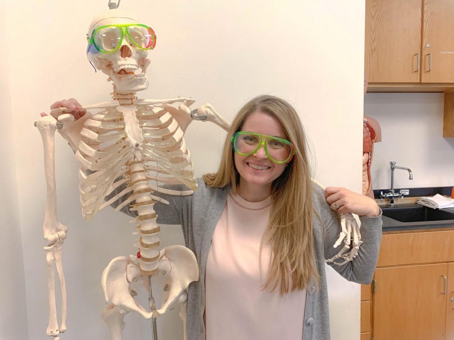 New Biology teacher Courtney Giplin came to Algonquin after subbing in the district last year and teaching in the Midwest.