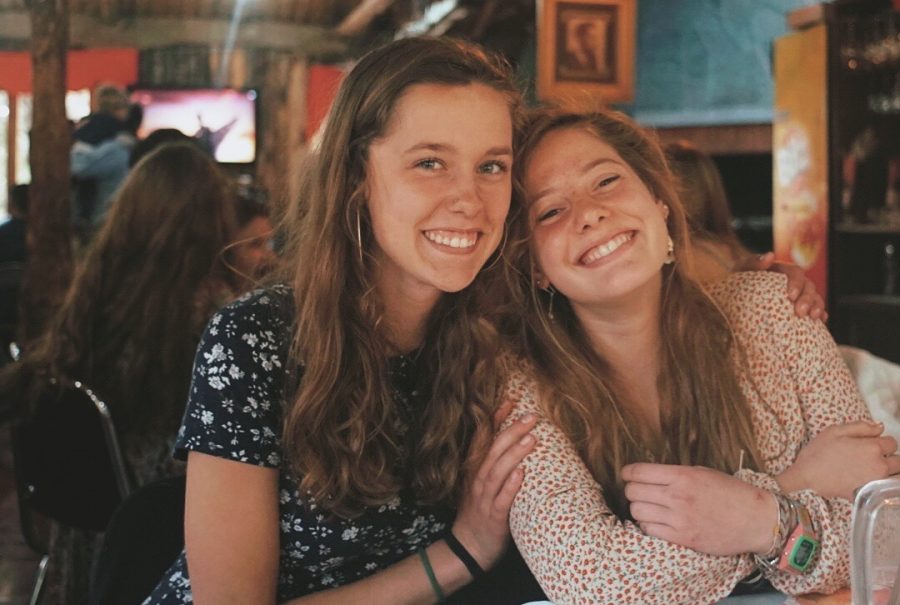 Junior Marley [right] parks pictured with a friend from the Alzar school in Chile.  Parks spent her second semester of her sophomore year at the Alzar school in both Idaho and Chile where she got a more hands-on learning experience than what is seen at Algonquin. 