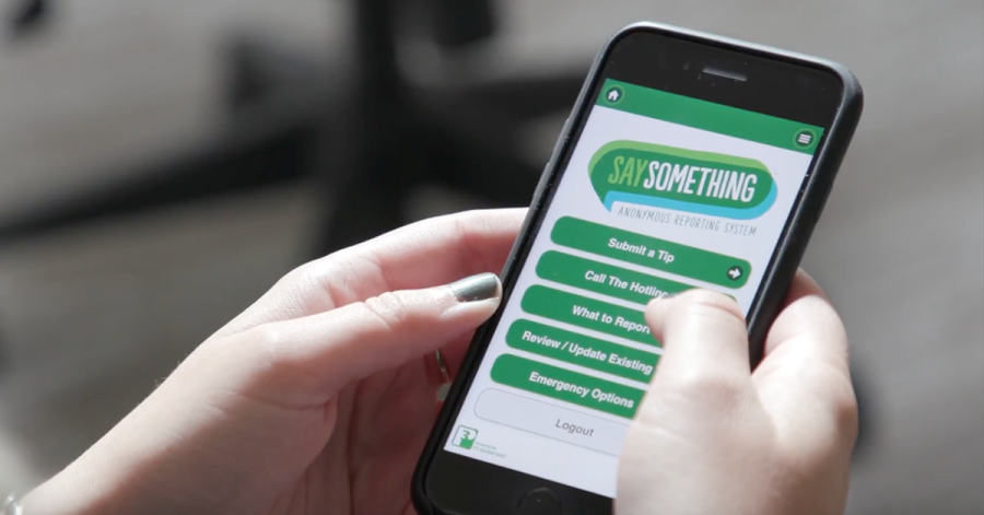 Students will be introduced to the Say Something Anonymous Reporting System during double third period on November 7. The app allows students to anonymously report concerns to a national crisis center.