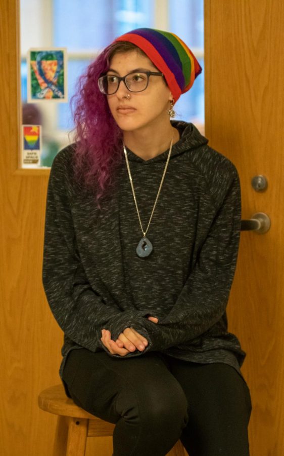 The first GSA meeting I went to was when I first startd to feel better about [my identity], senior Mary Youssef, who sits outside the room where GSA meetings are held, said. 