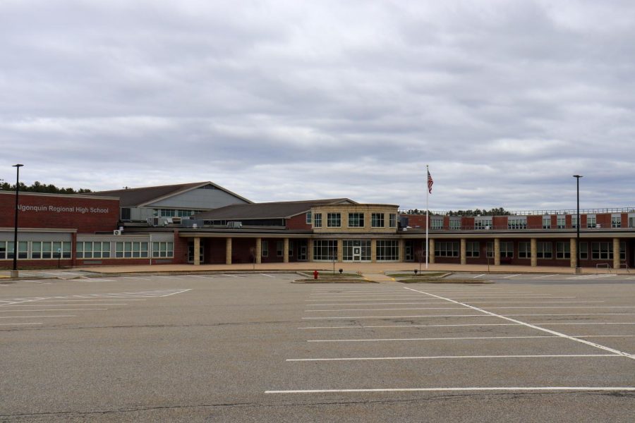 The rotunda parking lot lies empty on March 24 as faculty and students remain at home. Algonquin will be closed until May 4 due to COVID-19 concerns.