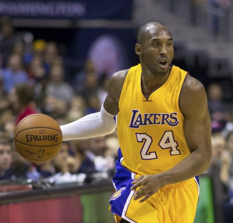 Kobe Byrant at a Lakers vs. Wizards game on Dec. 3 2014. Earlier this year Byrant was tragically killed in a plane crash along with his daughter Gianna.
