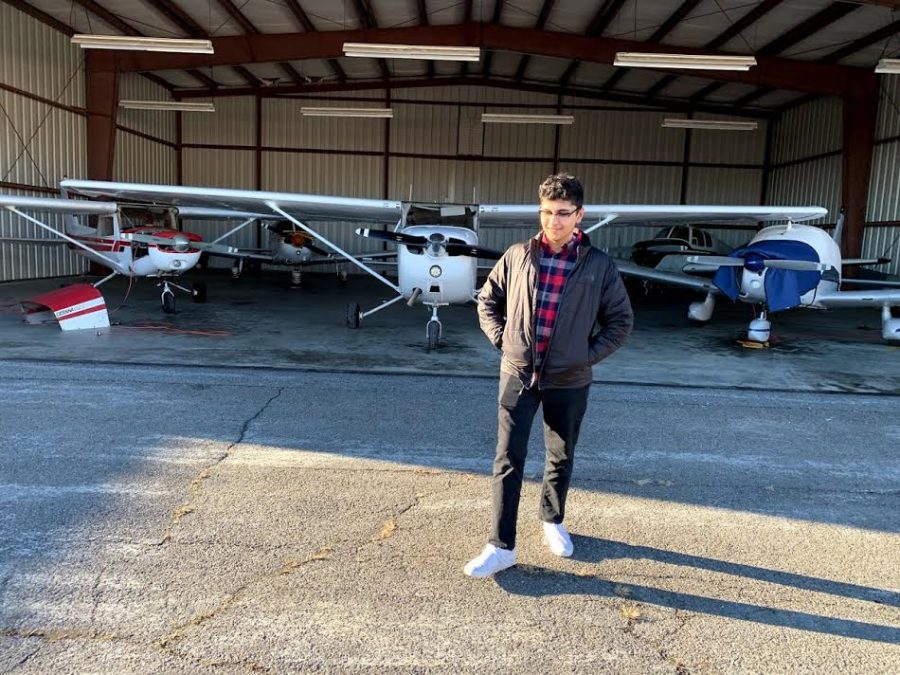 Senior Omar Massoud has started his own videography business, and enjoys flying planes on the side. 