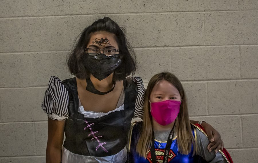 Juniors Norah Shaikh and Olivia Cheney both dressed up for Halloween. 