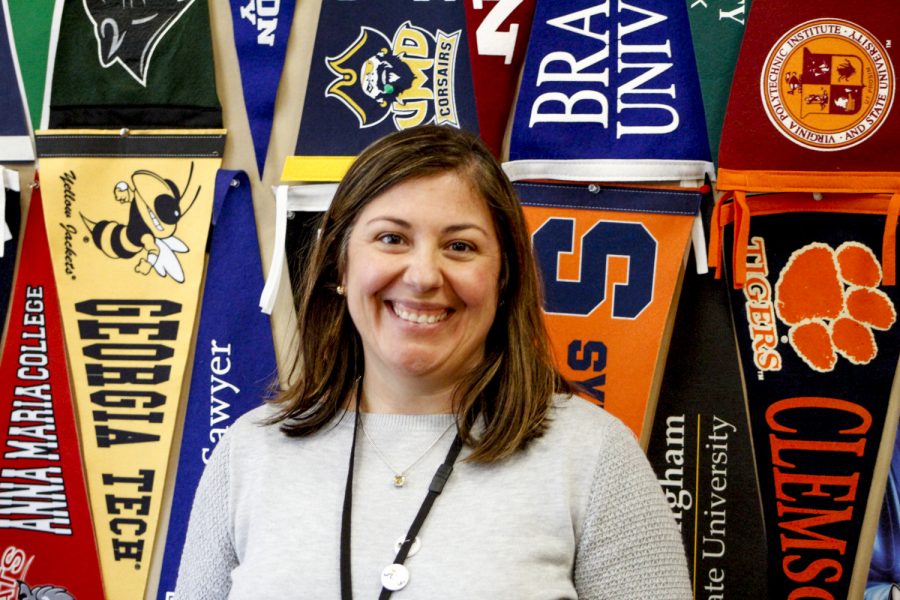 Guidance counselor Jennifer Cummings, who was a former student and head of the career research center, returns to Algonquin now with the guidance department. 