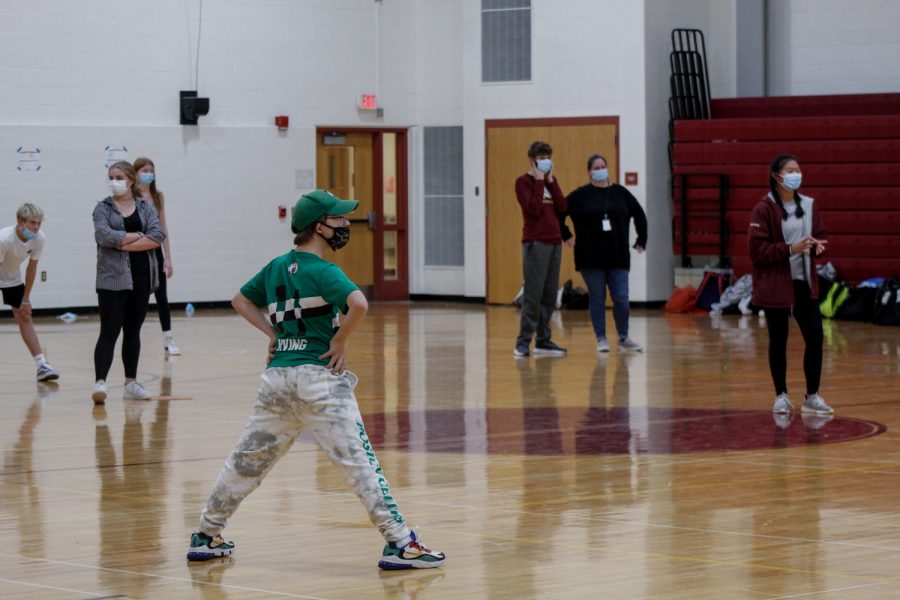 Students play wiffle ball at the SO Unified Club meeting on Friday Nov. 12.