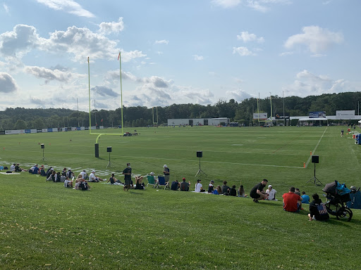 My dad and I were happy to go to Patriots 
Training Camp at Gillette Stadium this past summer, after it was closed to the public in 2020 because of COVID-19 concerns.