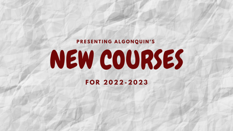 New courses for the 2022-2023 school year