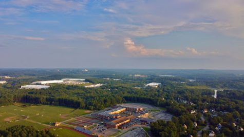 Along with my obsession with taking pictures, I also fell in love with aerial photography. This picture taken in August 2021 features our school at sunset.