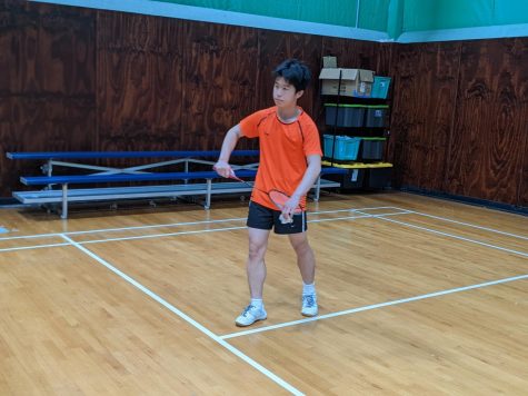 Sophomore Sitan Zhan practices at Boston Badminton in Westborough. Zhan ranked sixth in the nation at the Junior level.