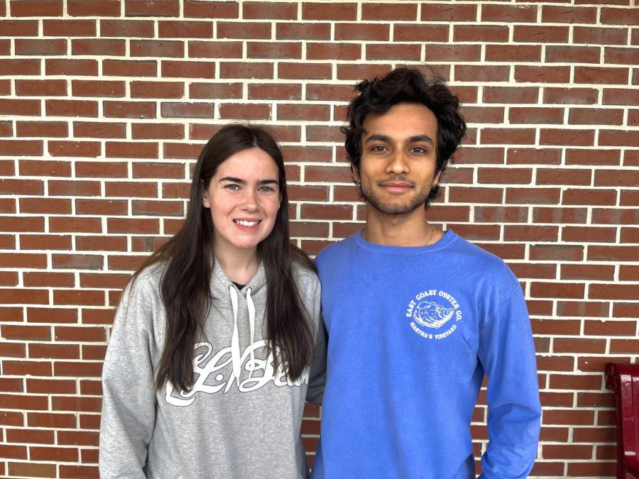 DECA co-presidents seniors Rajat Lakkapragada and Keely Scott have worked to lead the organization and its members to success while building their own business knowledge.