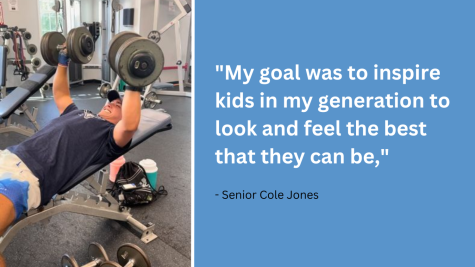 With a growing social media presence, senior Cole Jones shares his knowledge of fitness and stocks to the world.