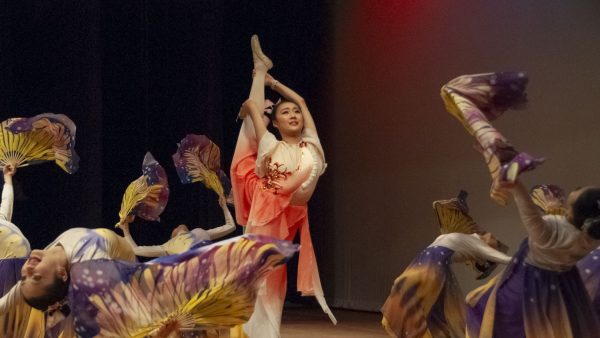 Performers from Angel Dance Studio dance at Algonquins Music and Cultural Festival in the auditorium on March 27.