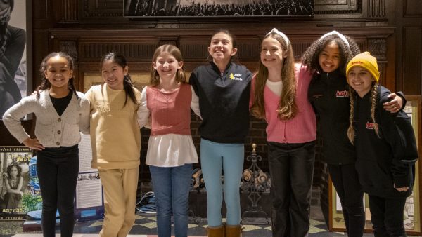 The cast of Annie the musical talks about their experiences while on the Annie National Tour. With around 30 more cities to visit, the girls will tour 57 cities in total with Boston being around their 20th city. From left to right, the orphans are Jade Smith (Molly), Kylie Noelle (Tessie), Avery Hope (Pepper), Rainier Trevino (Annie), Arianna Guller (Duffy), Savannah Austin (July) and Addie Jaymes (Kate).