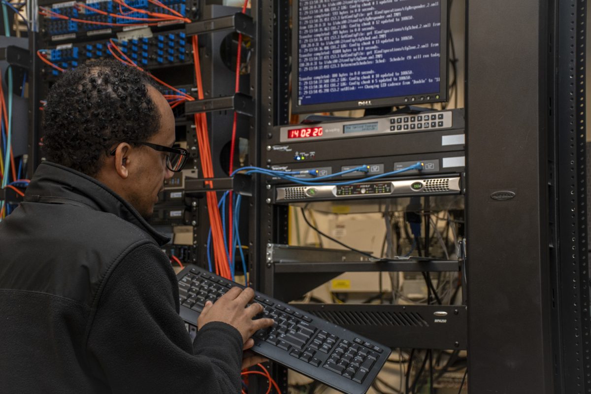 System Administrator Clistenes Cabral explains typical problems with the servers and describes how he fixes them. Cabral is a System Administrator at Algonquin Regional High School who manages other IT workers and solves technology related issues.