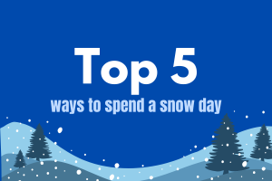 Staff Writers Grace Huggins, Nora Kurtz and Hana Sadikaj offer up their top 5 ways to spend a snow day.